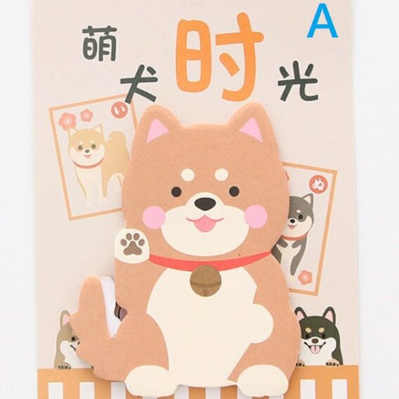 Shiba Inu Puppy Sticky Notes - 2 pcs - Picture 4 of 9